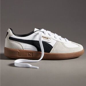 Puma Palermo White and Black Shoes with Brown Sole Size Women’s 6.5 NWOT